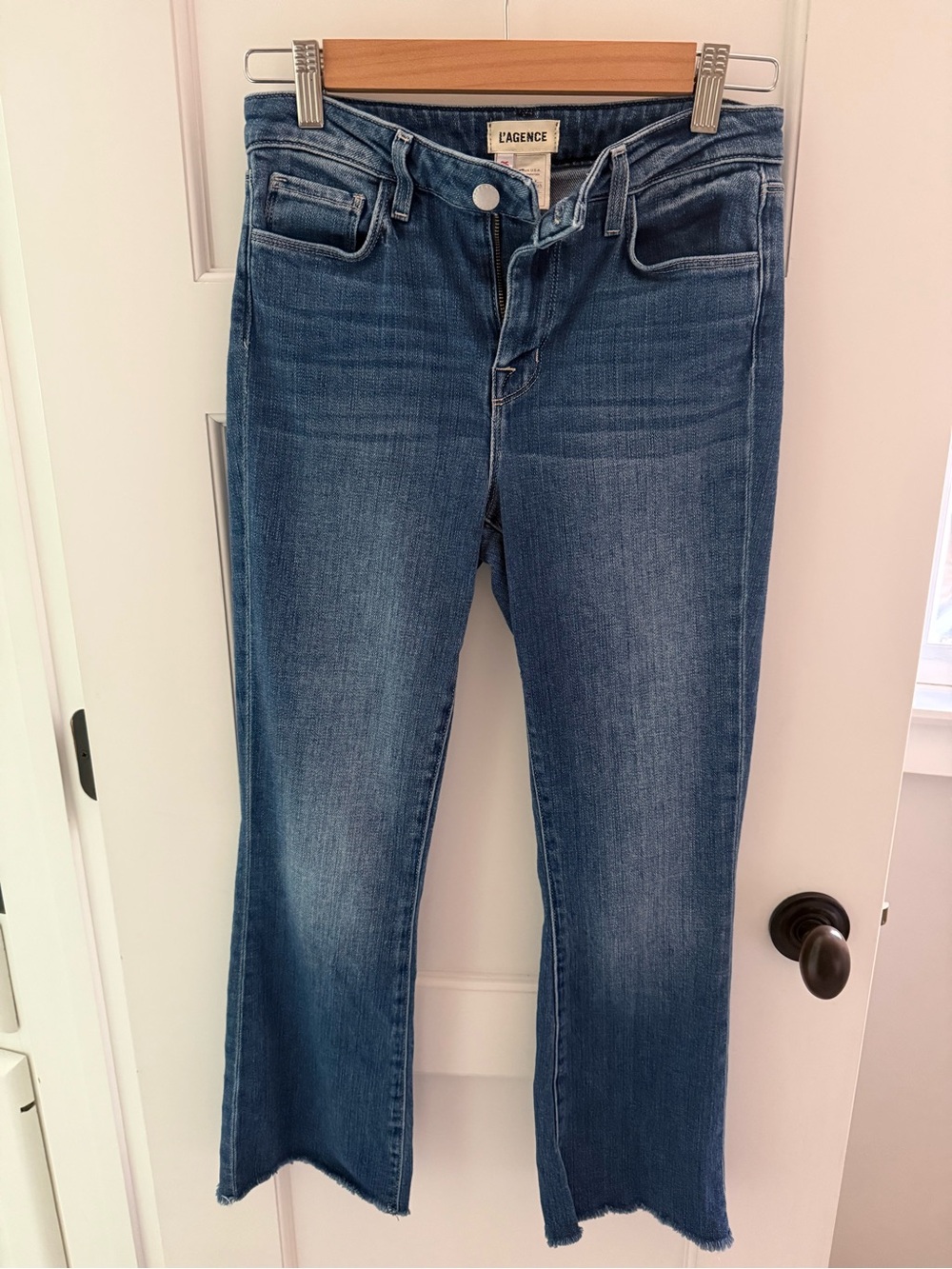 L'AGENCE Blue Flare Jeans